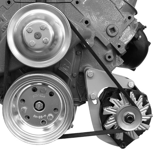 Alan Grove Components 208L Alternator Bracket Driver Side Low Mount Short Water Pump Big Block Chevy
