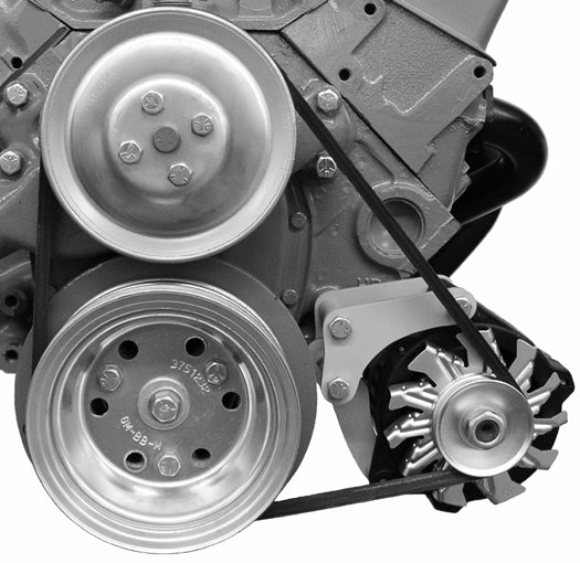Alan Grove Components 209L Alternator Bracket Driver Side Low Mount Short Water Pump Small Block Chevy
