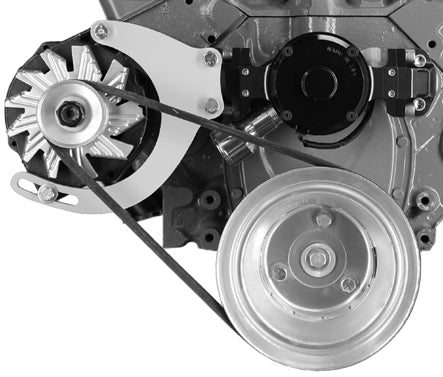 Alan Grove Components 235R Alternator Bracket Passenger Side Mid Mount Small Block Chevy