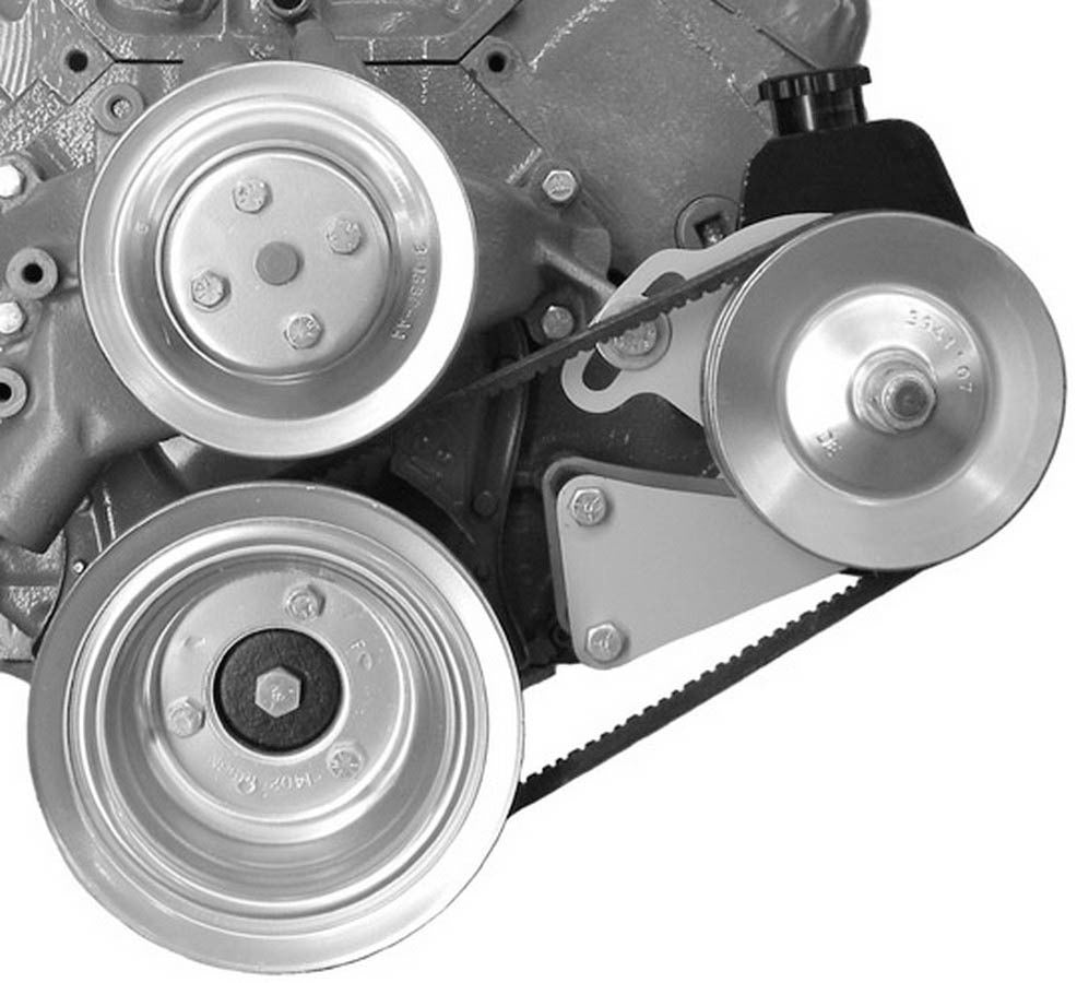 Alan Grove Components 407L Power Steering Pump Bracket Driver Side Long Water Pump Big Block Chevy