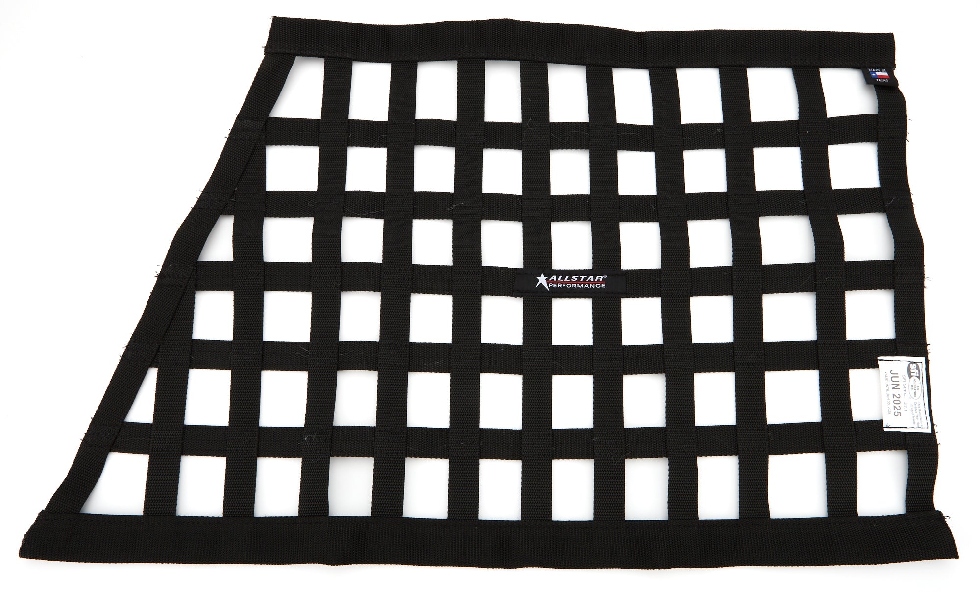 ALLSTAR Performance ALL10288 Angled Window Net, SFI 27.1, Black