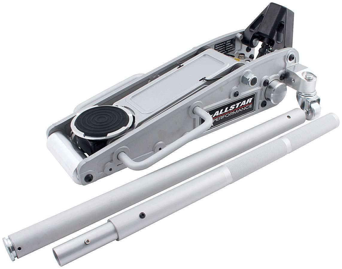 Allstar Performance Aluminum Racing Floor Jack 6-Pump Silver Anodized – Part Number ALL10425