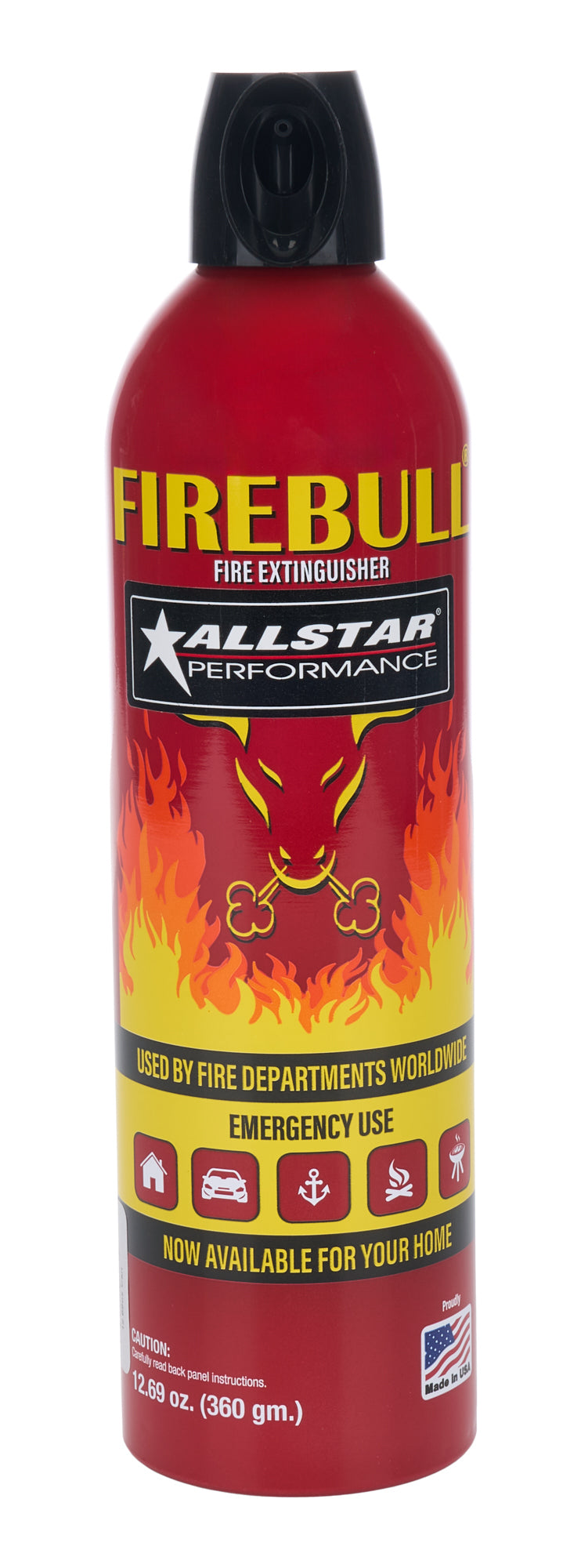 Allstar Performance ALL10503 12.69 oz Wet Chemical Fire Extinguisher, Class AB, Red Steel