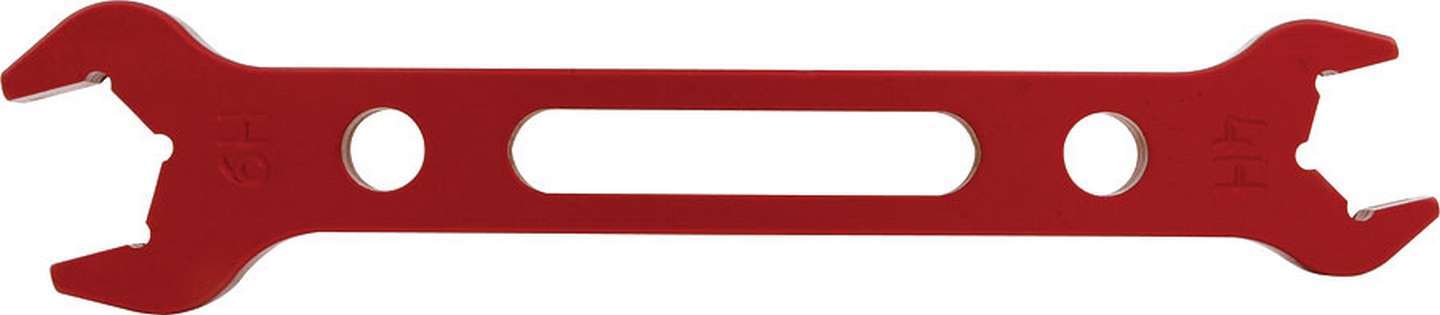 Allstar Performance ALL11124 Double-End Aluminum AN Wrench, -4 to -6 Hose, Red Anodized