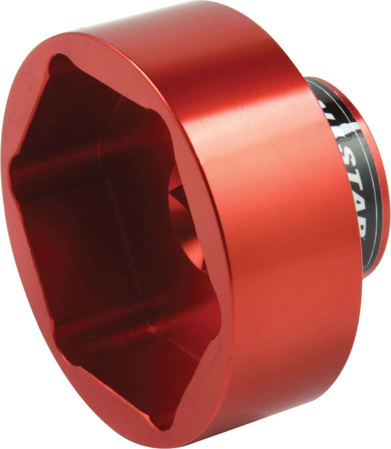 Allstar Performance ALL11161 Quick Change Rear End Oil Plug Socket, 1/2-Inch Drive, 1-7/8-Inch ID, Red Anodized Aluminum