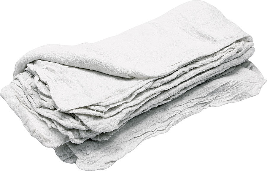 Allstar Performance ALL12011 White Shop Towels, 25-Pack