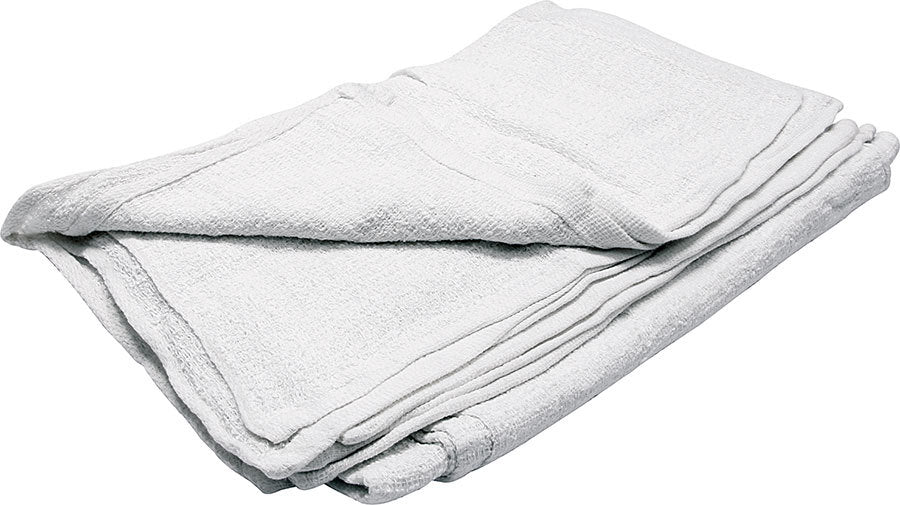 Allstar Performance ALL12012 White Terry Shop Towels, 12-Pack