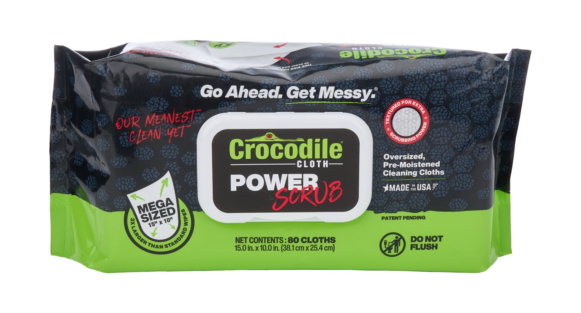 ALLSTAR PERFORMANCE Crocodile Cloth Power Scrub Cleaning Wipes, 80-Pack, ALL12018