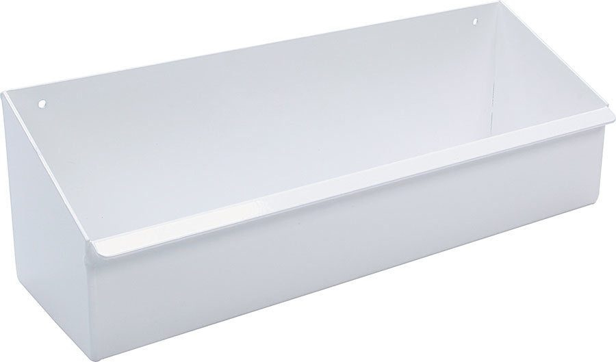 ALLSTAR PERFORMANCE ALL12265 Oil Bottle Tray, 4.5-Inch Deep x 16-Inch Long, Aluminum, White Powder Coat