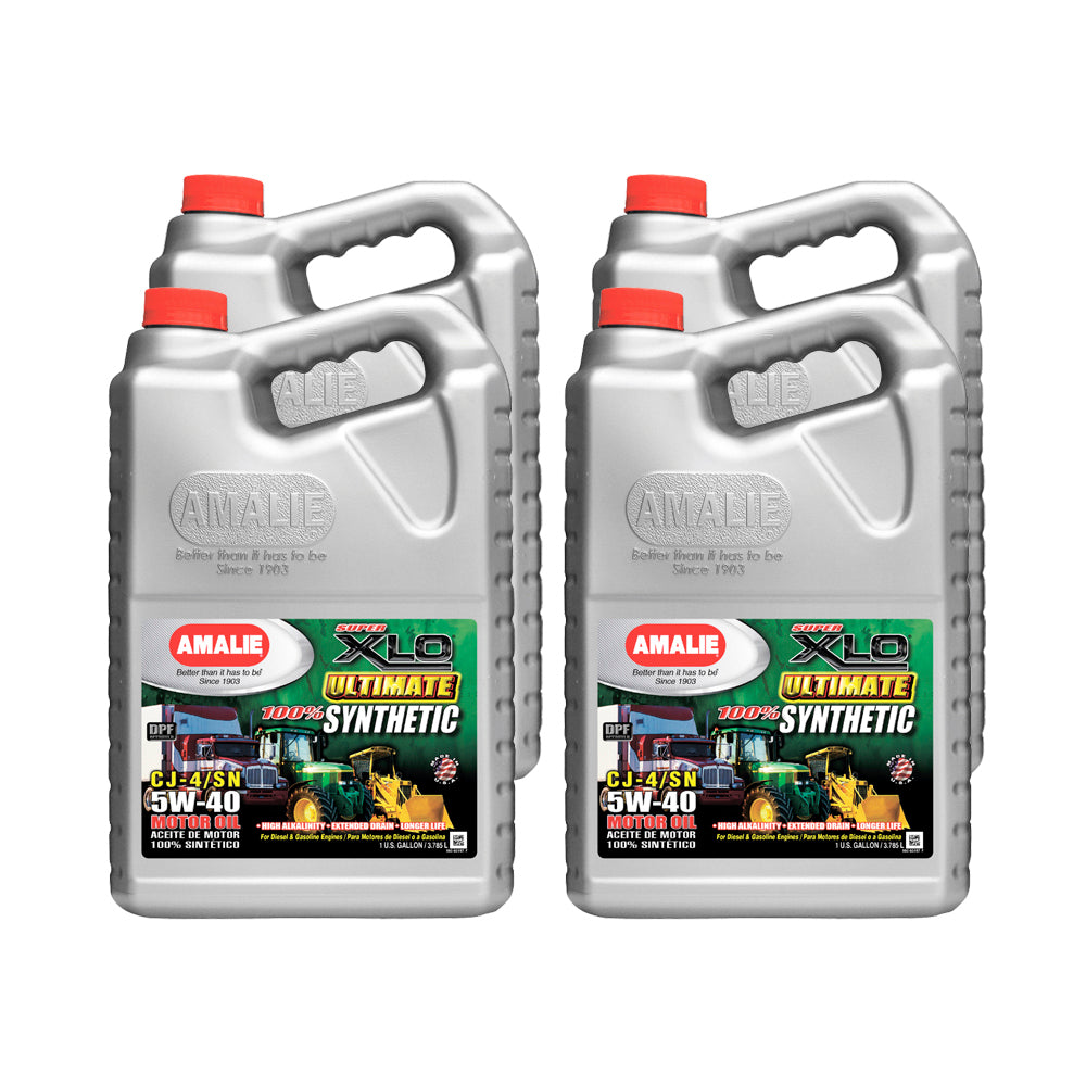 Amalie Motor Oil XLO Ultimate Full Synthe ti 5w40 Oil Case 4x1 Gal 160-60197-36