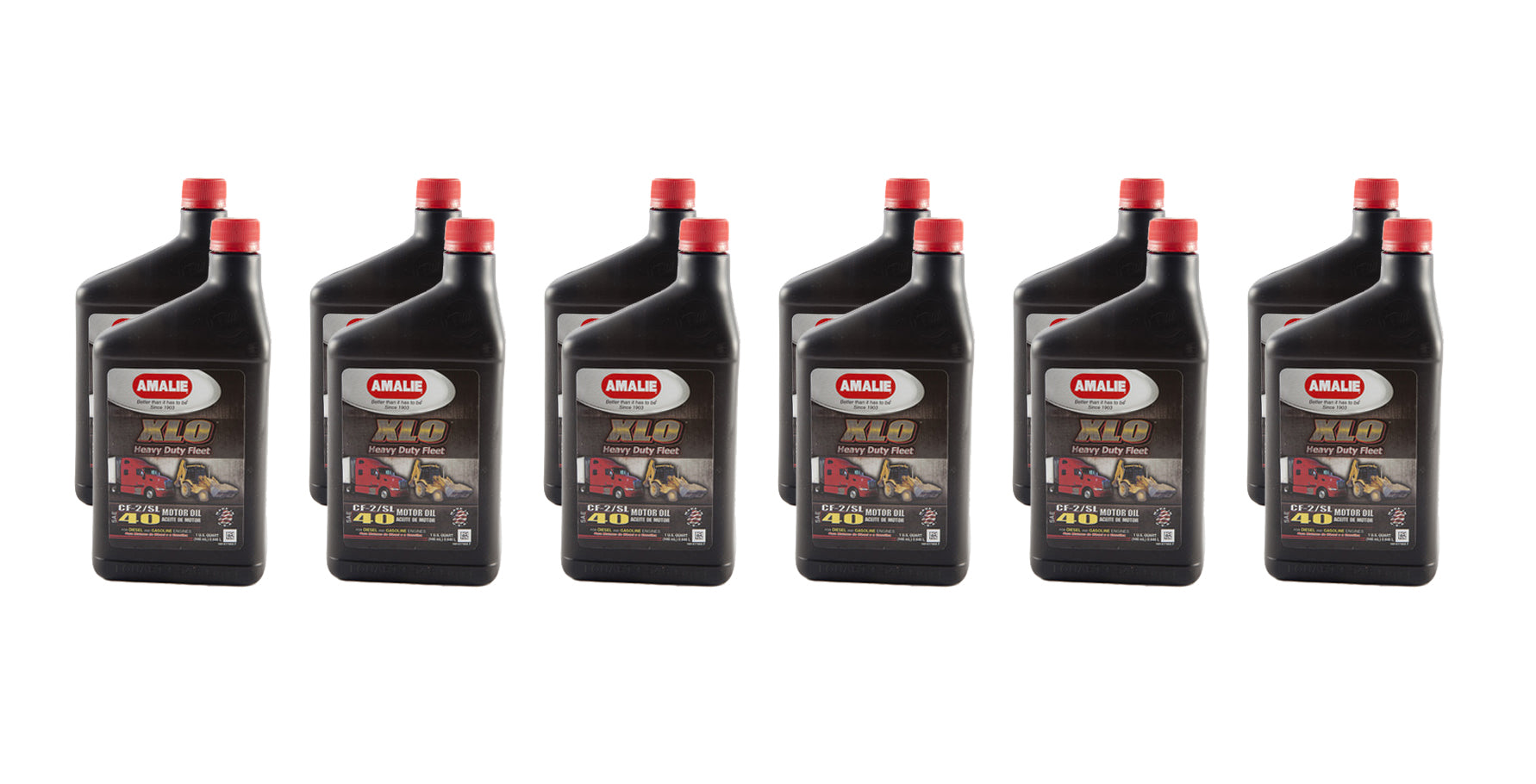Amalie Motor Oil XLO Heavy Duty Fleet 40w Oil Case 12 x 1 Quart 160-61746-56