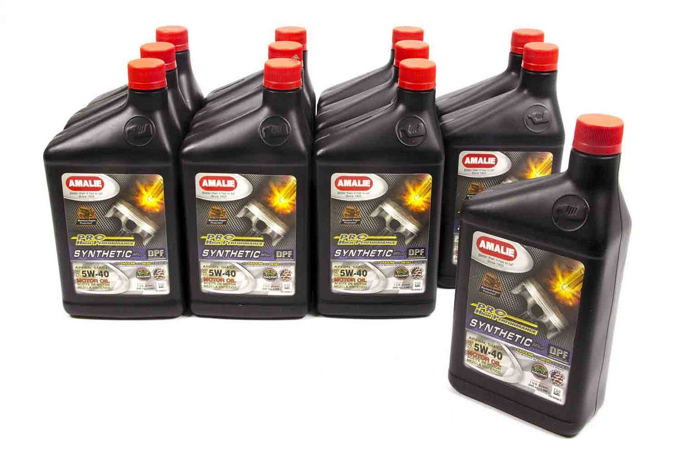 Amalie Motor Oil PRO HP Syn Blend 5W40 Oil Case 12x1Qt 160-65696-56