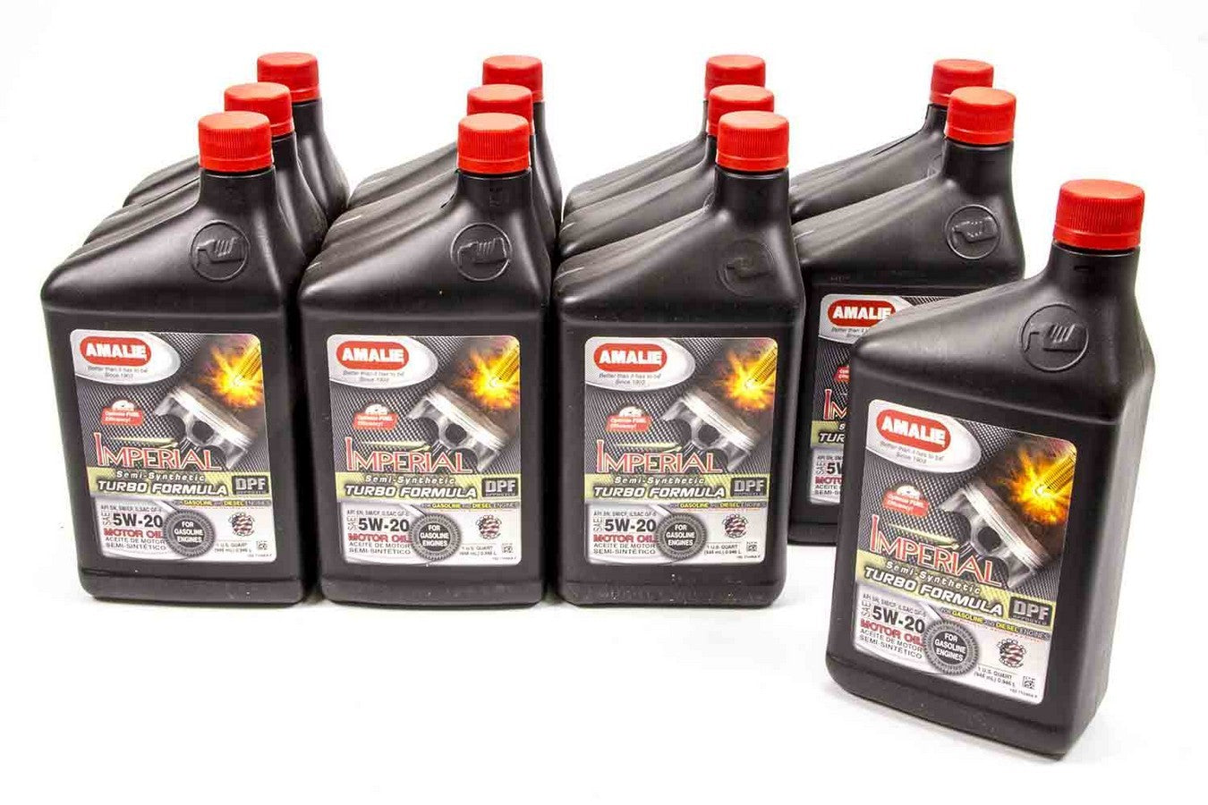 Amalie Motor Oil Imperial Turbo Formula 5w20 Oil Case 12x1Qt 160-71046-56
