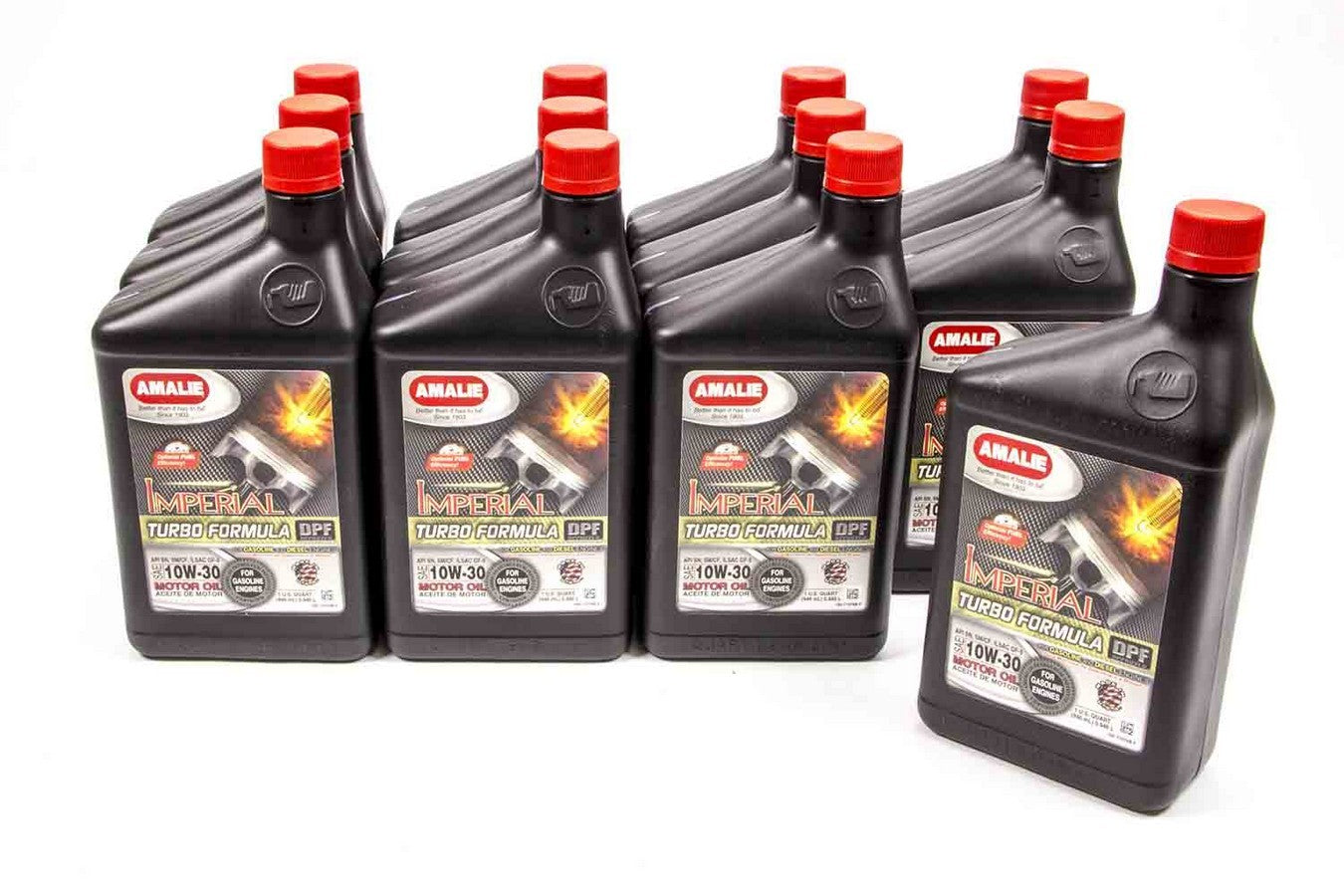 Amalie Motor Oil Imperial Turbo Formula 10w30 Oil Case 12x1Qt 160-71076-56