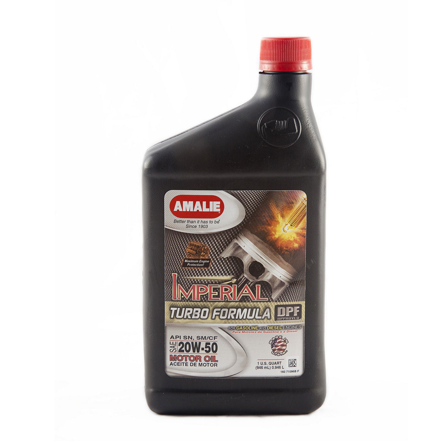Amalie Motor Oil Imperial Turbo 20w50 Oil Case 12 x 1 Quart 160-71096-56