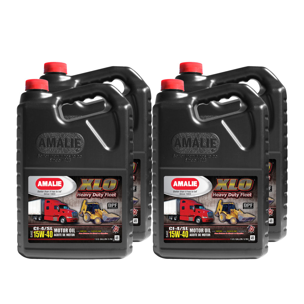 Amalie Motor Oil XLO Heavy Duty Fleet Oil 15w40 Case 4 x 1 Gallon 160-71707-36