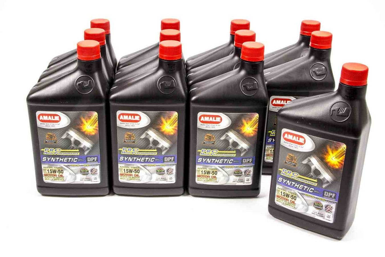 Amalie Motor Oil PRO HP Syn Blend 15w50 Oil Case 12x1Qt 160-75636-56