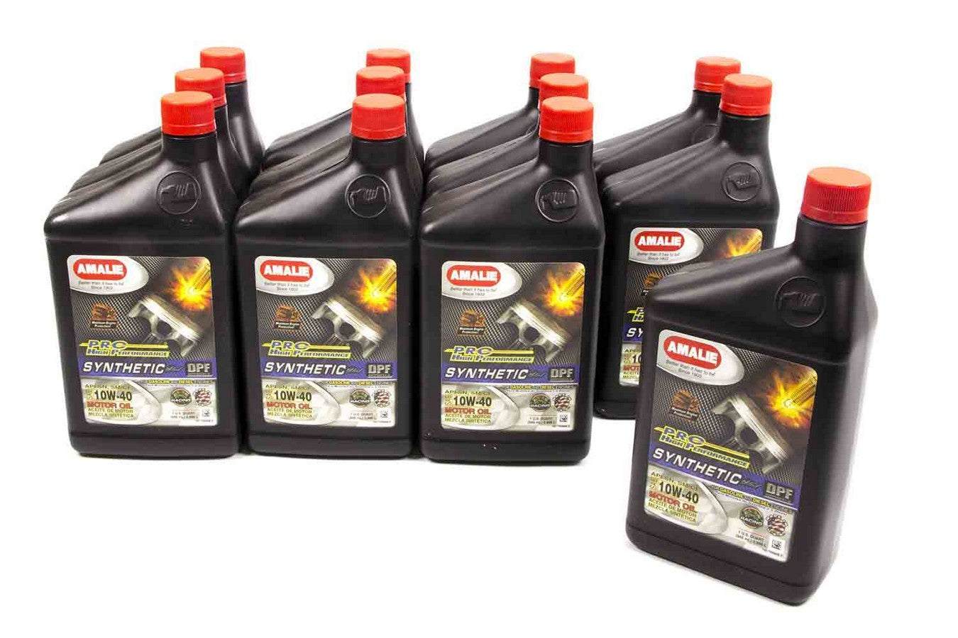 Amalie Motor Oil PRO HP Syn Blend 10w40 Oil Case 12x1Qt 160-75686-56