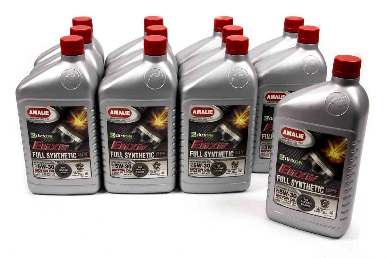 Amalie Motor Oil Elixir Full Synthetic 5w30 Oil Case 12x1Qt 160-75766-56