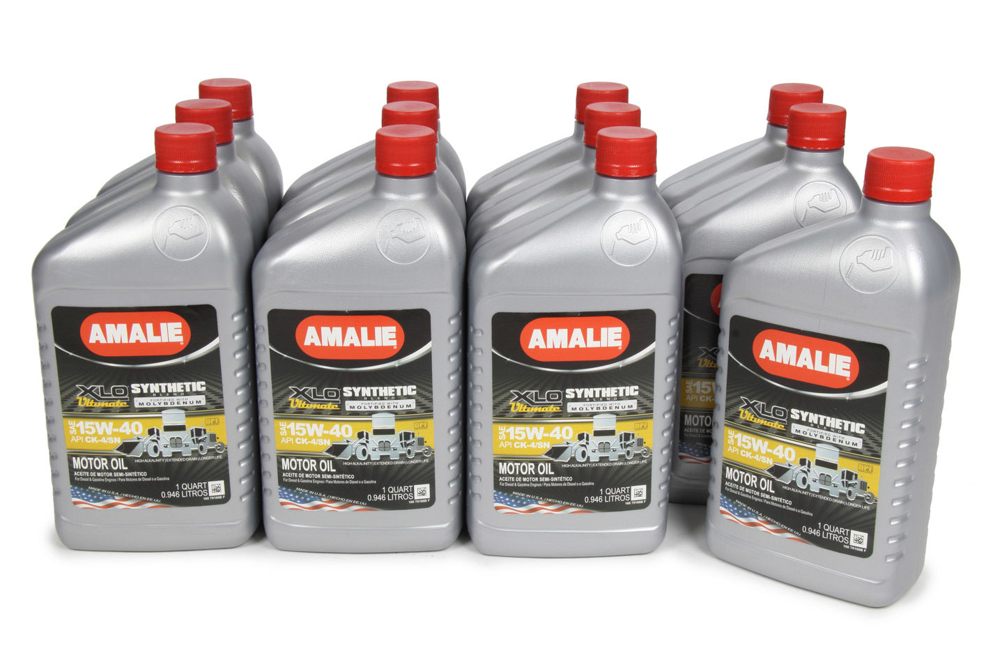 Amalie Motor Oil XLO Ultimate Syn Blend w /Moly 15w40 Case 12x1Qt 160-79106-56