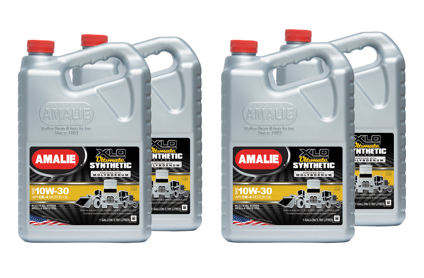 Amalie Motor Oil XLO Ultimate Synthetic Blend 10w30 Case 4x1 Gal 160-79177-36