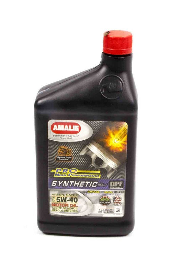 Amalie Motor Oil PRO HP Syn Blend 5w40 Oil 1Qt AMA65696-56