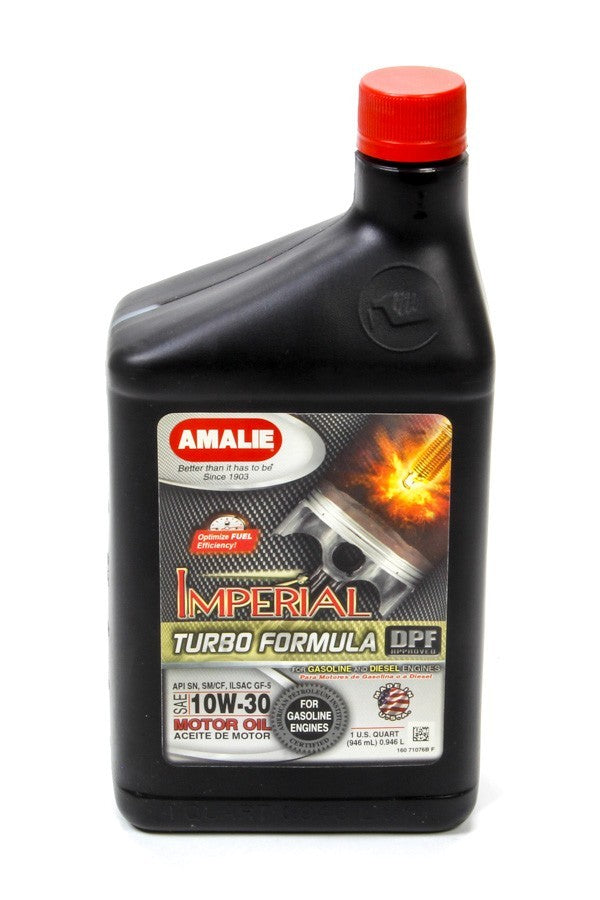 Amalie Motor Oil Imperial Turbo Formula 10w30 Oil 1Qt AMA71076-56