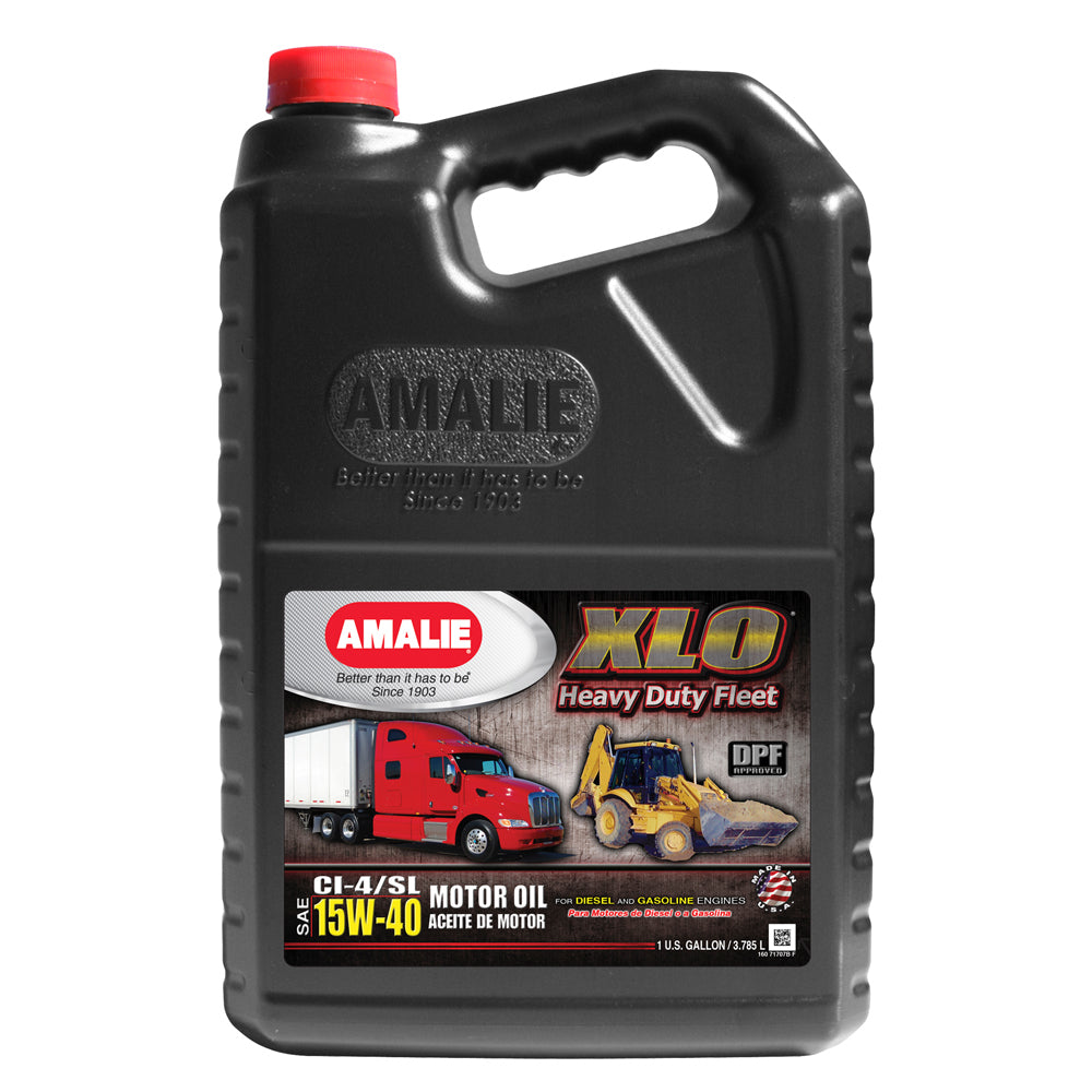 Amalie Motor Oil XLO Heavy Duty Fleet Oil 15w40 Case 1 Gallon AMA71707-36