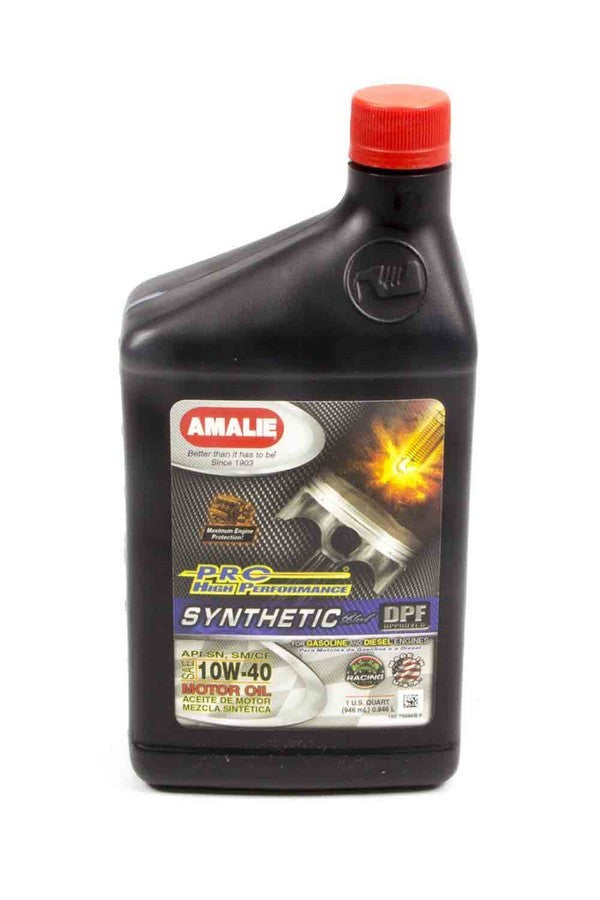 Amalie Motor Oil PRO HP Syn Blend 10w40 Oil 1Qt AMA75686-56