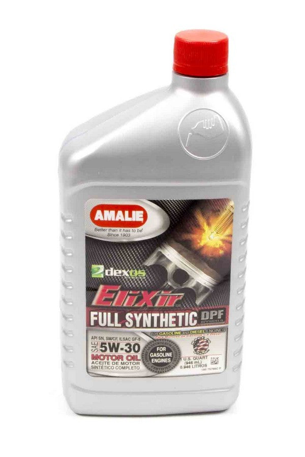 Amalie Motor Oil Elixir Full Synthetic 5w30 Oil 1Qt AMA75766-56