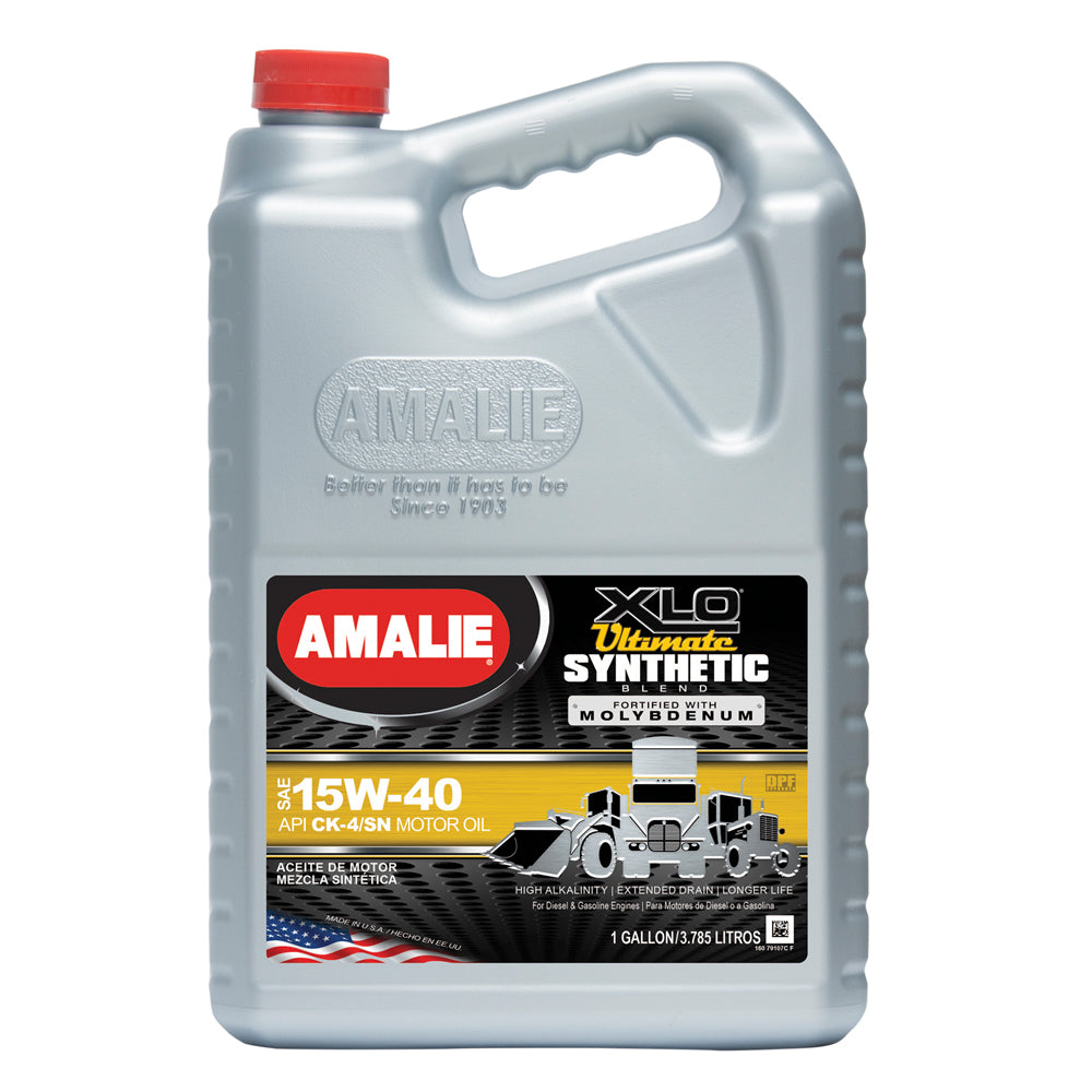 Amalie Motor Oil XLO Ultimate Synthetic Blend 15w40 Case 1 Gal. AMA79107-36