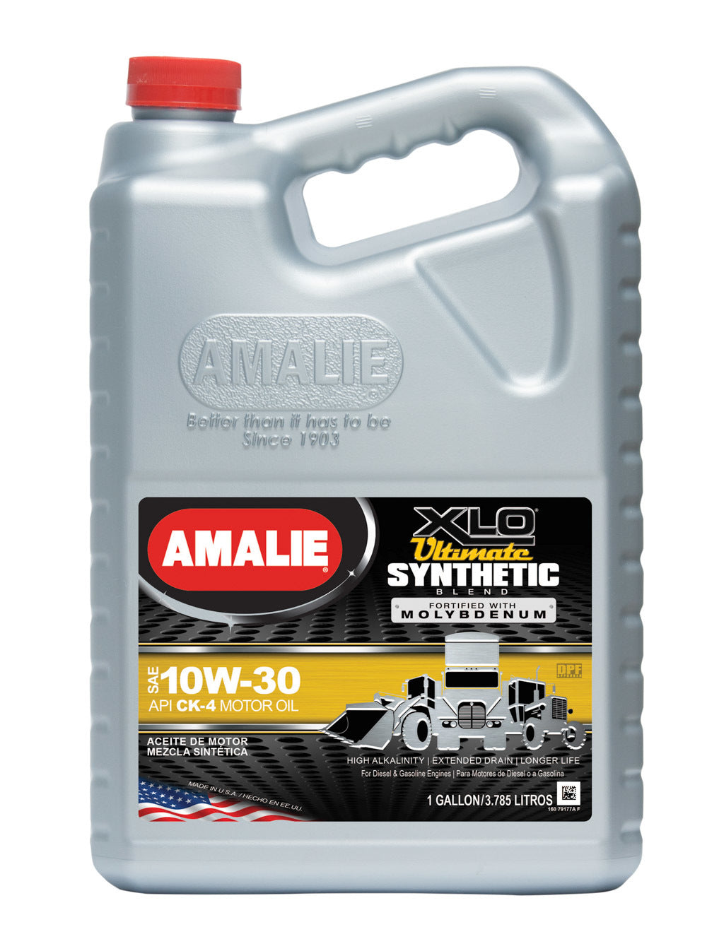 Amalie Motor Oil XLO Ultimate Synthetic Blend 10w30 Case 1 Gal AMA79177-36