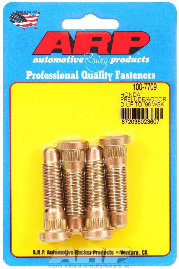 Auto Racing Products Wheel Accessory Wheel Stud Kit - M12x1.5 1.850/.485 Knurl 100-7709