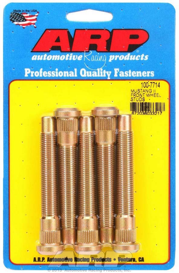 Auto Racing Products Wheel Accessory Wheel Stud Kit - 1/2-20 3.435/.554 Knurl 100-7714