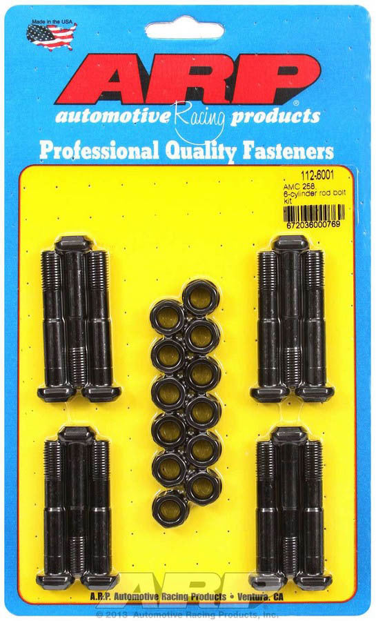 Auto Racing Products Automotive Hardware AMC Rod Bolt Kit - Fits 258 112-6001