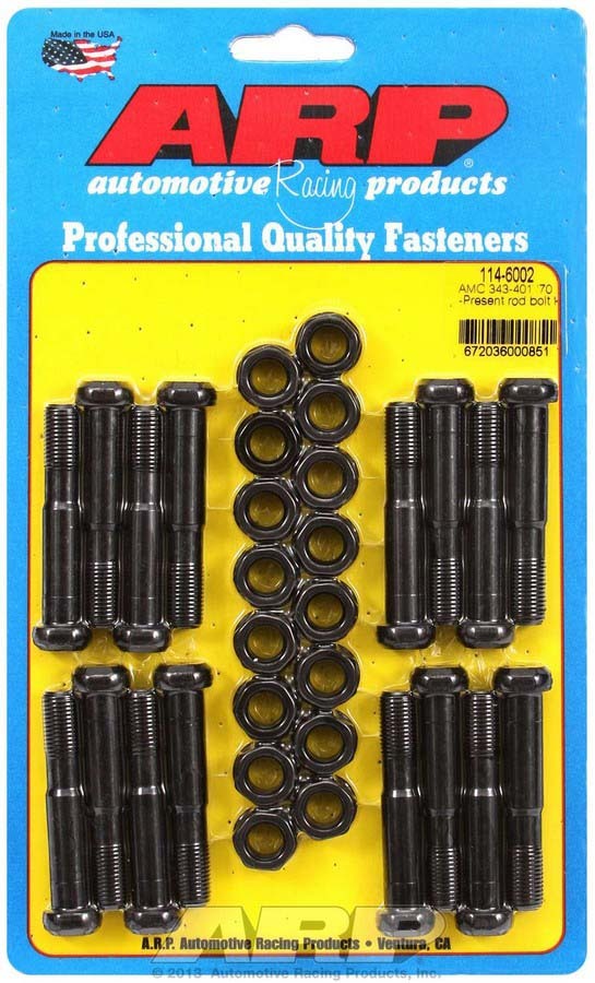 Auto Racing Products Automotive Hardware AMC Rod Bolt Kit - Fits 68-Up 390-401 114-6002