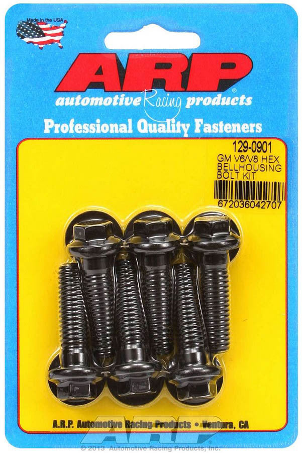 Auto Racing Products Automotive Hardware Bellhousing Bolt Kit - 6pt. GM V6/V8 129-0901