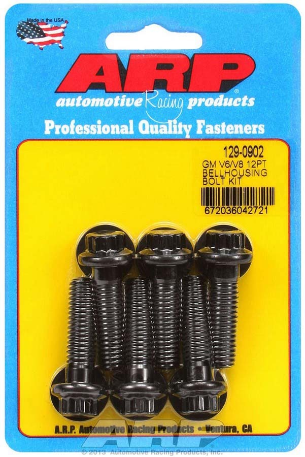 Auto Racing Products Automotive Hardware Bellhousing Bolt Kit - 12pt. GM V6/V8 129-0902