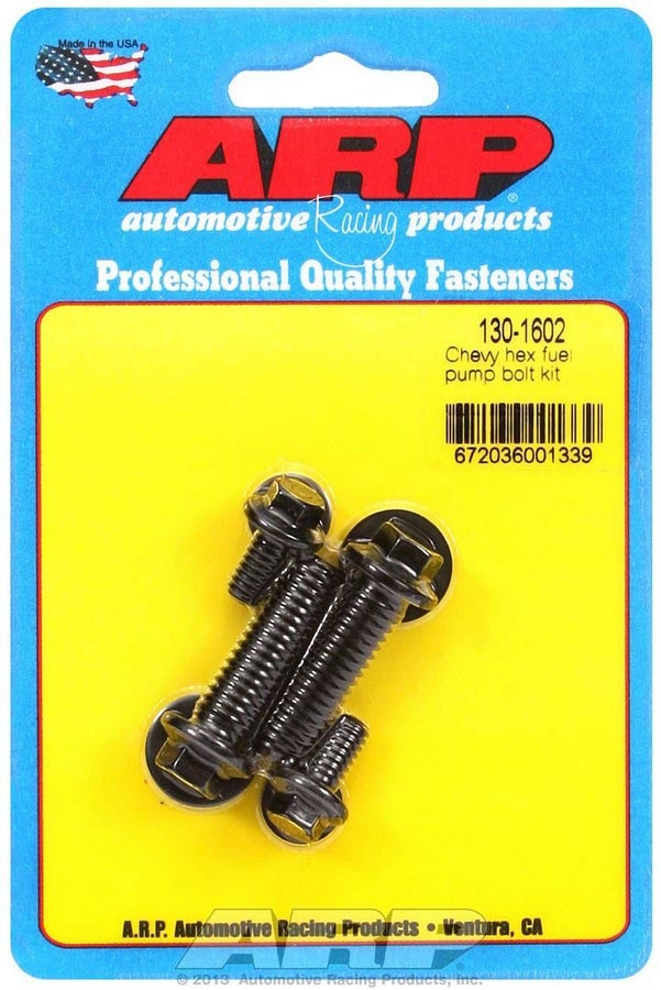 Auto Racing Products Fuel System Component Chevy Fuel Pump Bolt Kit - 6pt. 130-1602