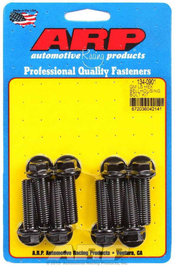Auto Racing Products Automotive Hardware Bellhousing Bolt Kit - 6pt. GM LS 134-0901