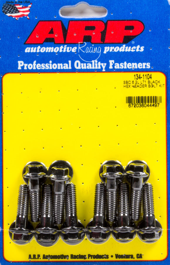 Auto Racing Products Exhaust Header Header Bolt Kit - GM LT1 6.2L 6pt 134-1104