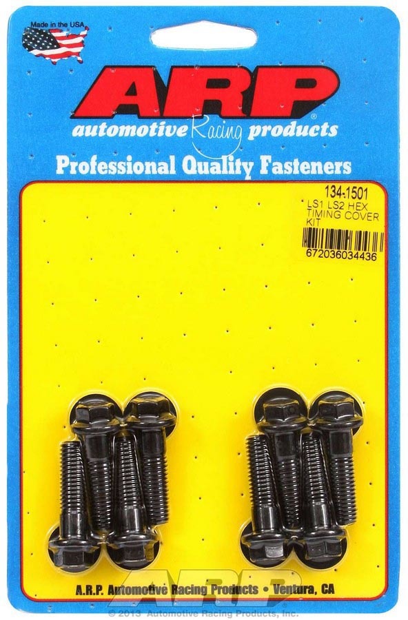 Auto Racing Products Engine Component Timing Cover Bolt Kit - 6pt. LS1/LS2 134-1501