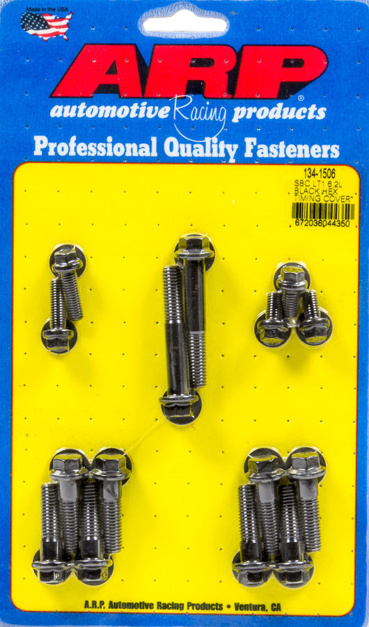 Auto Racing Products Engine Component Timing Cover Bolt Kit GM LT1 6.2L 6pt 134-1506