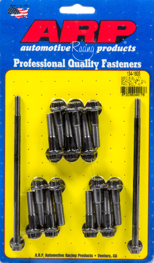 Auto Racing Products Engine Component Oil Pan Bolt Kit - GM LT1 6.2L 12pt 134-1805