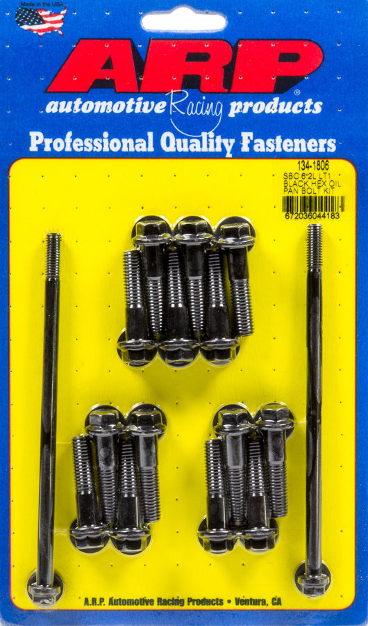Auto Racing Products Engine Component Oil Pan Bolt Kit - GM LT1 6.2L 6pt 134-1806