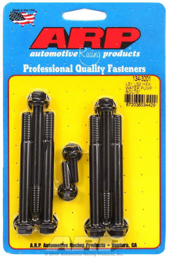 Auto Racing Products Cooling Component W/P & Thermostat Housing Bolt Kit - 6pt. LS1/LS2 134-3201