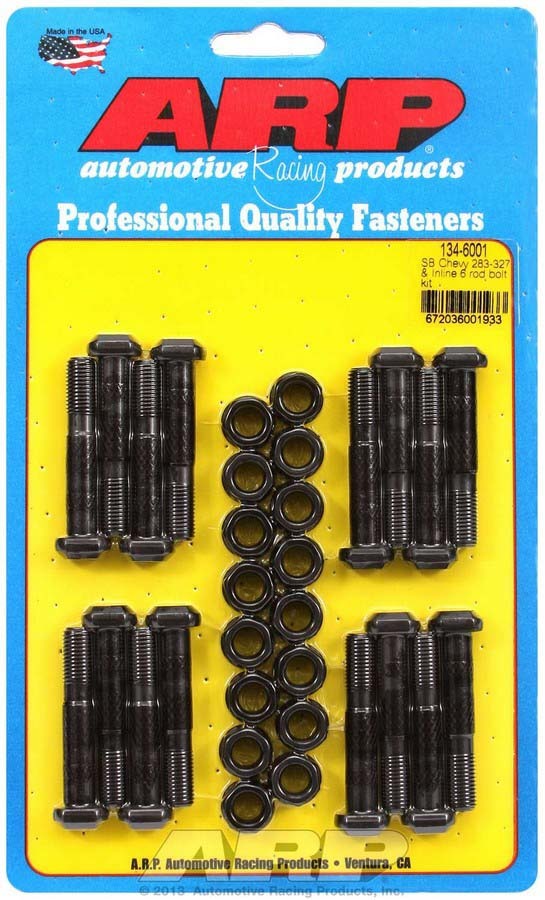 Auto Racing Products Engine Component SBC Rod Bolt Kit - Fits 283-327 S/J Engines 134-6001