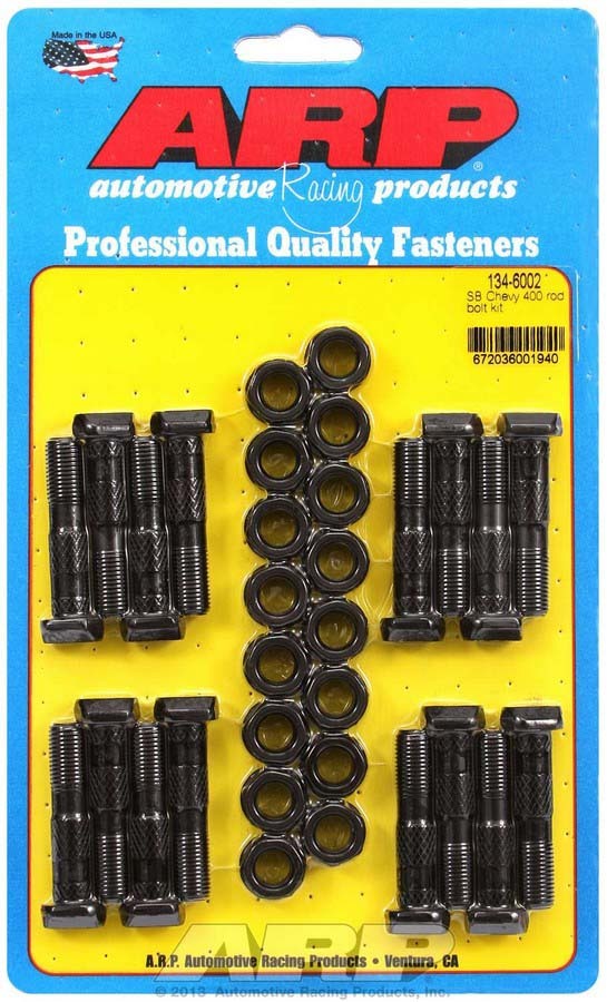 Auto Racing Products Automotive Hardware SBC Rod Bolt Kit - Fits 400 134-6002