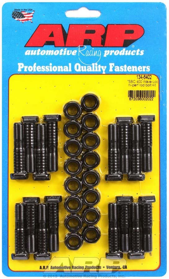 Auto Racing Products Automotive Hardware SBC Rod Bolt Kit - Fits 400 134-6402
