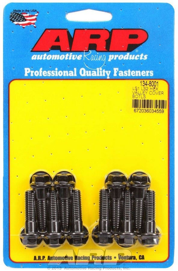 Auto Racing Products Automotive Hardware Valley Cover Bolt Kit 6pt. LS1/LS2 134-8001
